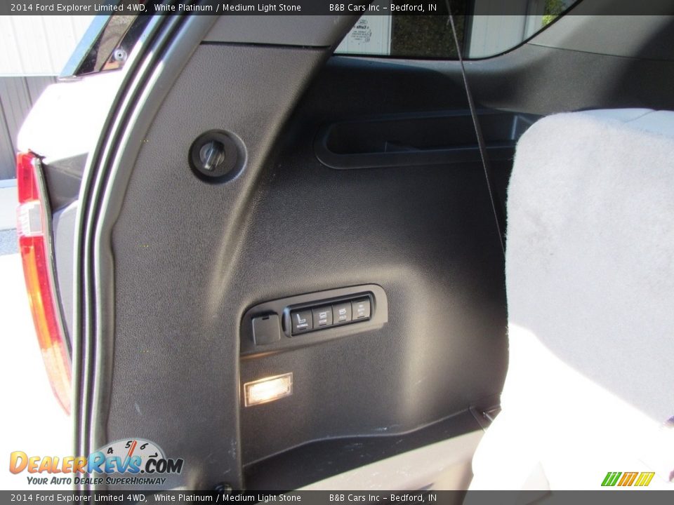 2014 Ford Explorer Limited 4WD White Platinum / Medium Light Stone Photo #15