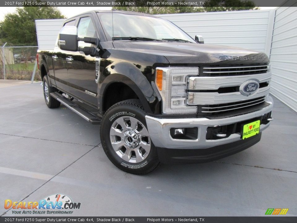 2017 Ford F250 Super Duty Lariat Crew Cab 4x4 Shadow Black / Black Photo #1