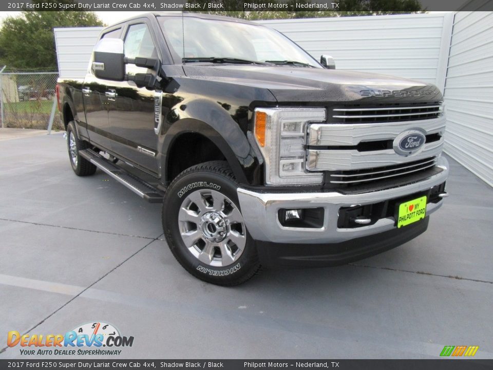 2017 Ford F250 Super Duty Lariat Crew Cab 4x4 Shadow Black / Black Photo #2