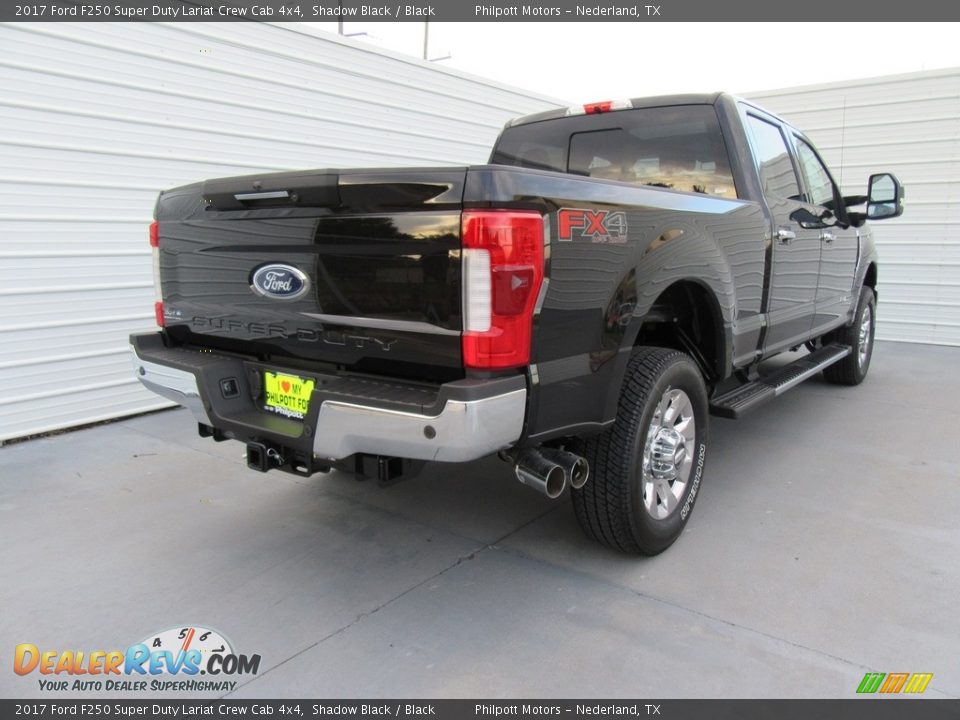 2017 Ford F250 Super Duty Lariat Crew Cab 4x4 Shadow Black / Black Photo #4