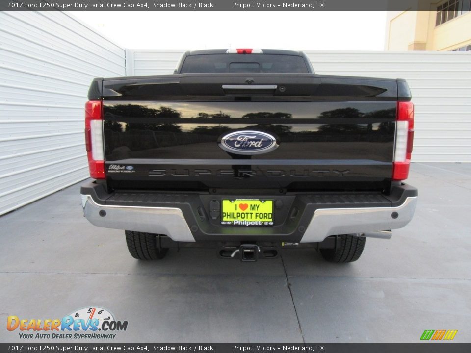 2017 Ford F250 Super Duty Lariat Crew Cab 4x4 Shadow Black / Black Photo #5