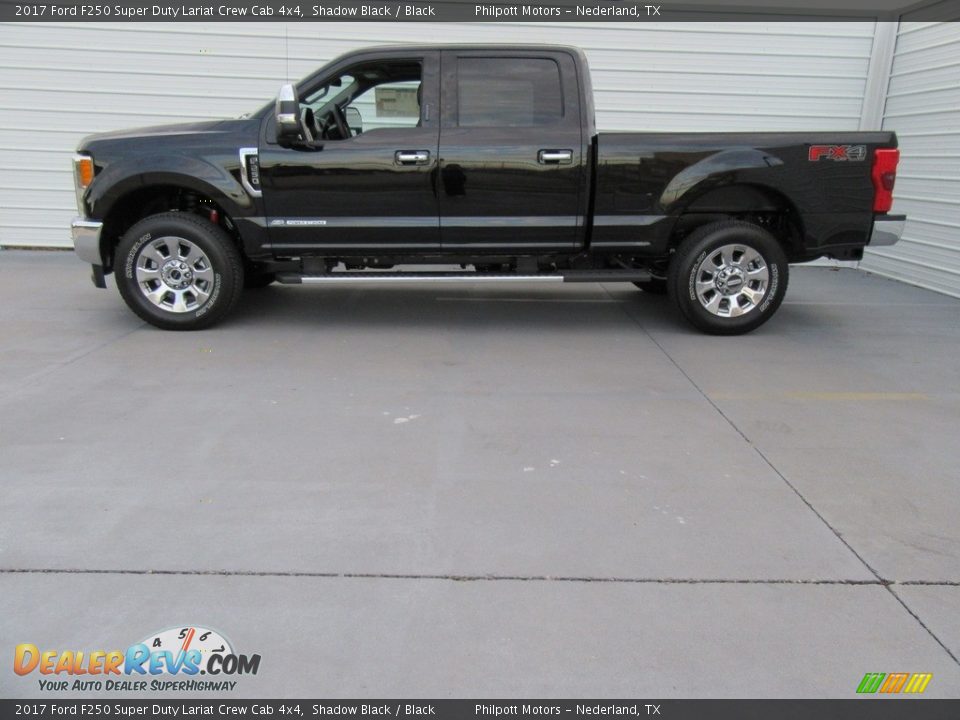 2017 Ford F250 Super Duty Lariat Crew Cab 4x4 Shadow Black / Black Photo #6