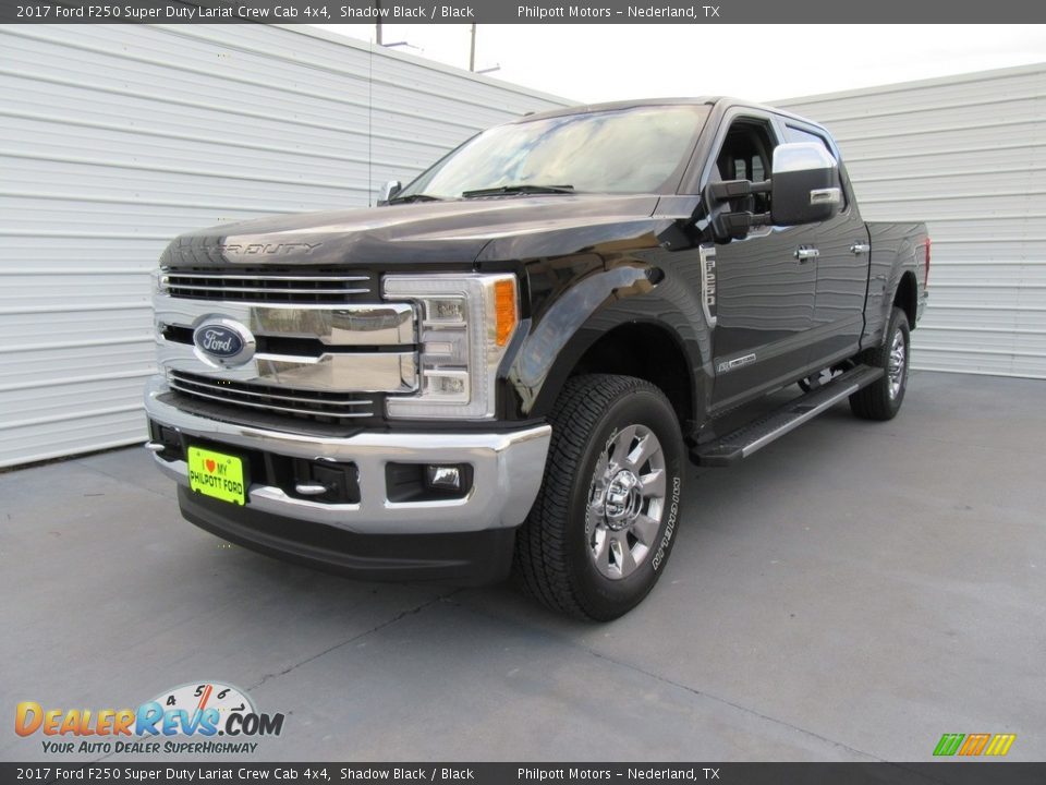 2017 Ford F250 Super Duty Lariat Crew Cab 4x4 Shadow Black / Black Photo #7