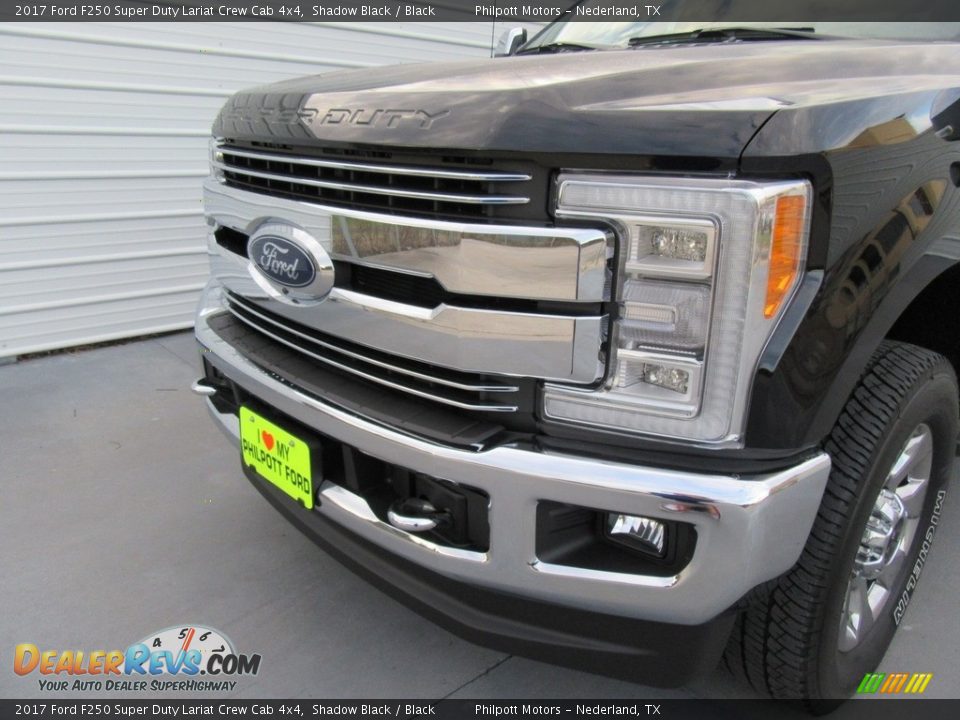2017 Ford F250 Super Duty Lariat Crew Cab 4x4 Shadow Black / Black Photo #10