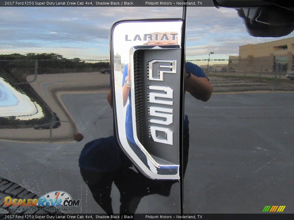 2017 Ford F250 Super Duty Lariat Crew Cab 4x4 Shadow Black / Black Photo #14
