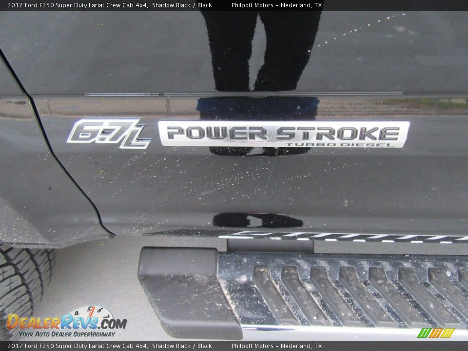 2017 Ford F250 Super Duty Lariat Crew Cab 4x4 Shadow Black / Black Photo #15