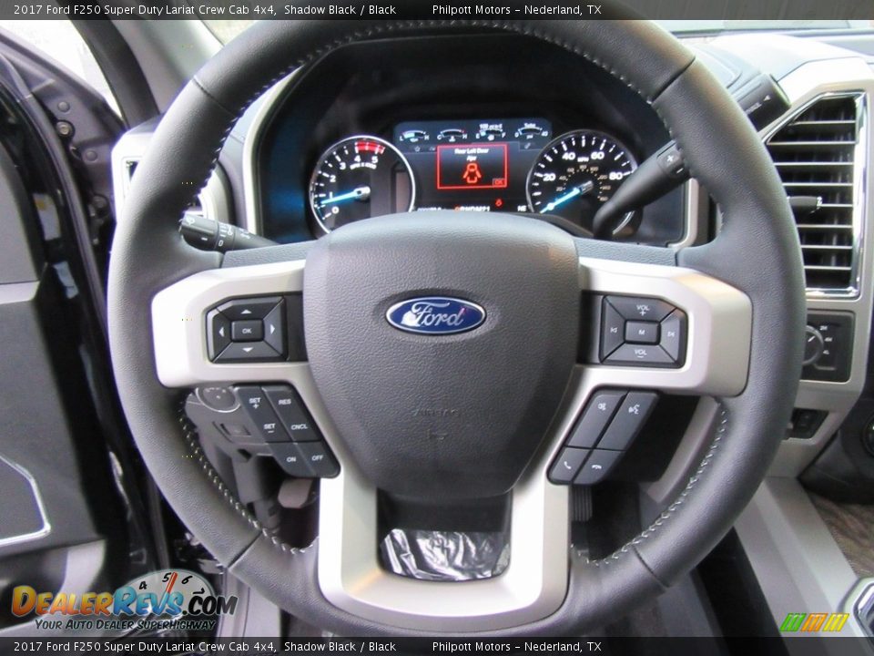 2017 Ford F250 Super Duty Lariat Crew Cab 4x4 Shadow Black / Black Photo #34
