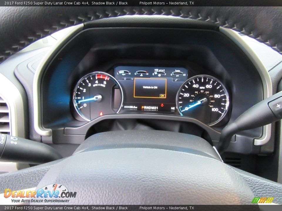 2017 Ford F250 Super Duty Lariat Crew Cab 4x4 Shadow Black / Black Photo #35