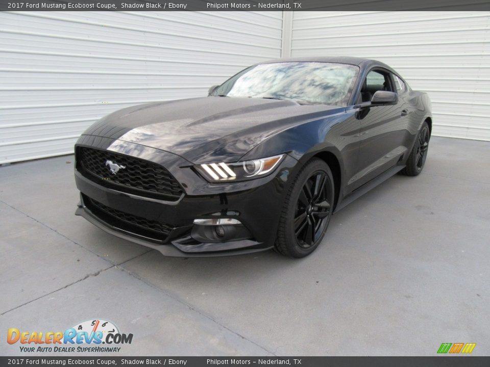 2017 Ford Mustang Ecoboost Coupe Shadow Black / Ebony Photo #7
