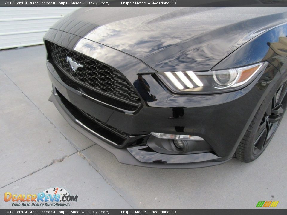 2017 Ford Mustang Ecoboost Coupe Shadow Black / Ebony Photo #10