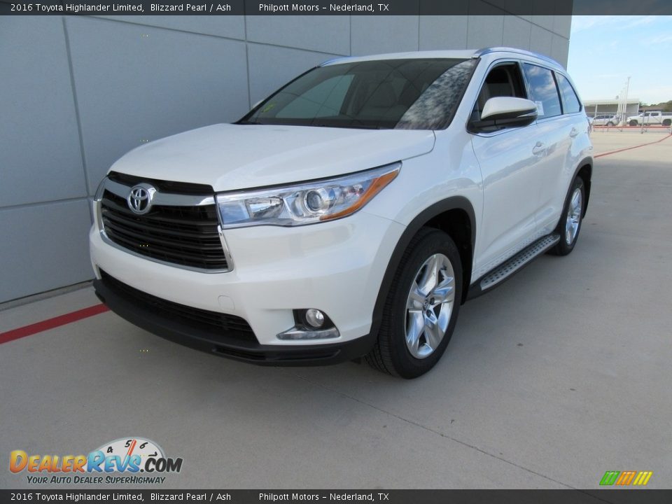2016 Toyota Highlander Limited Blizzard Pearl / Ash Photo #7