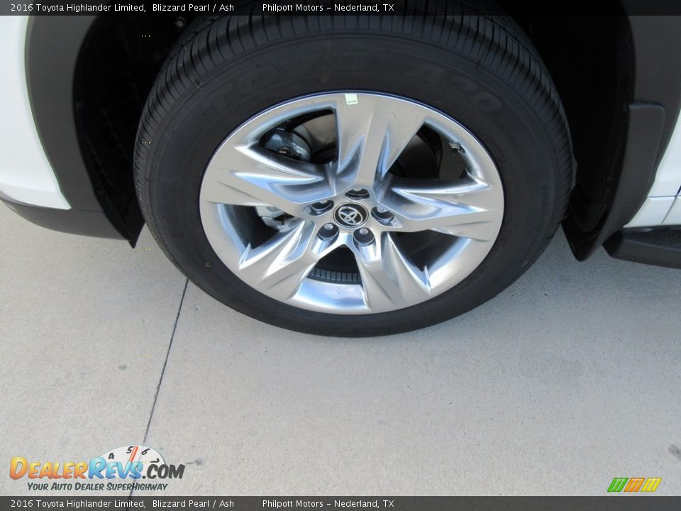 2016 Toyota Highlander Limited Blizzard Pearl / Ash Photo #11