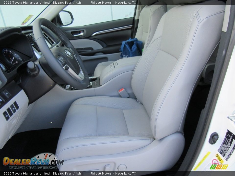 2016 Toyota Highlander Limited Blizzard Pearl / Ash Photo #23