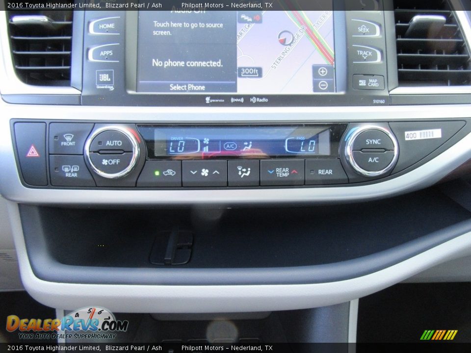 2016 Toyota Highlander Limited Blizzard Pearl / Ash Photo #29