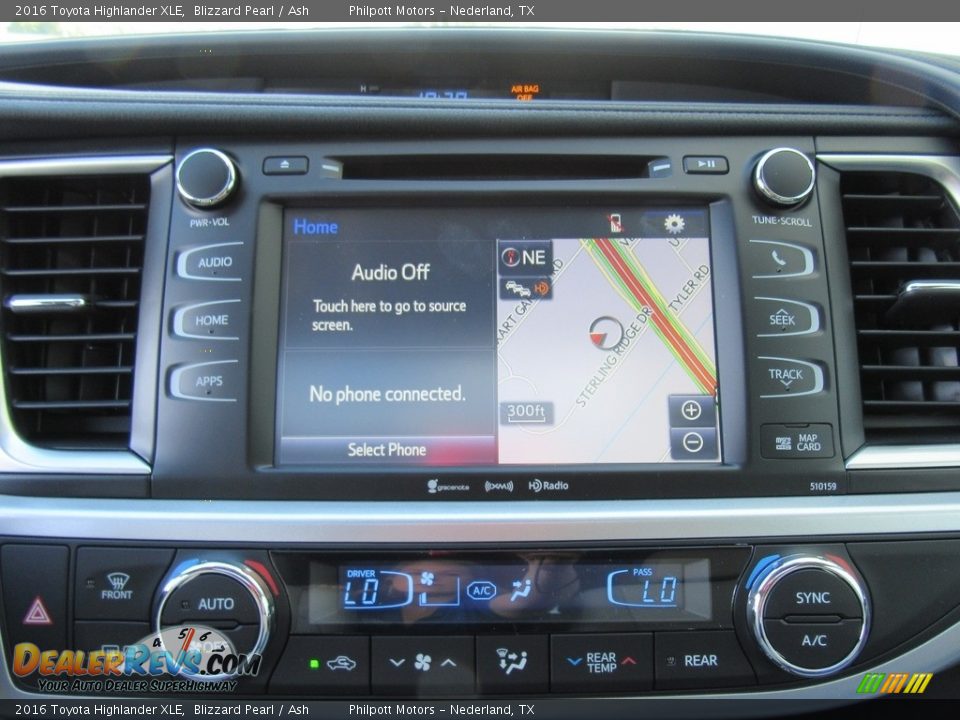 2016 Toyota Highlander XLE Blizzard Pearl / Ash Photo #28