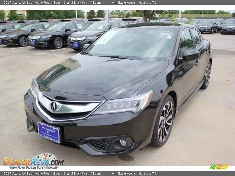 2017 Acura ILX Technology Plus A-Spec Crystal Black Pearl / Ebony Photo #3