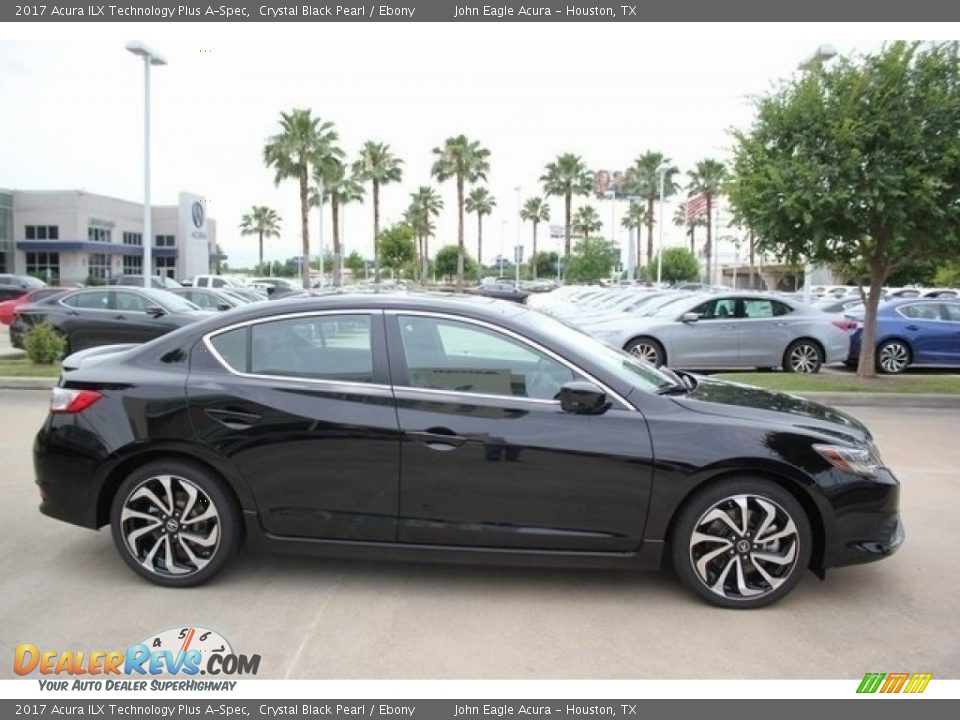 Crystal Black Pearl 2017 Acura ILX Technology Plus A-Spec Photo #8