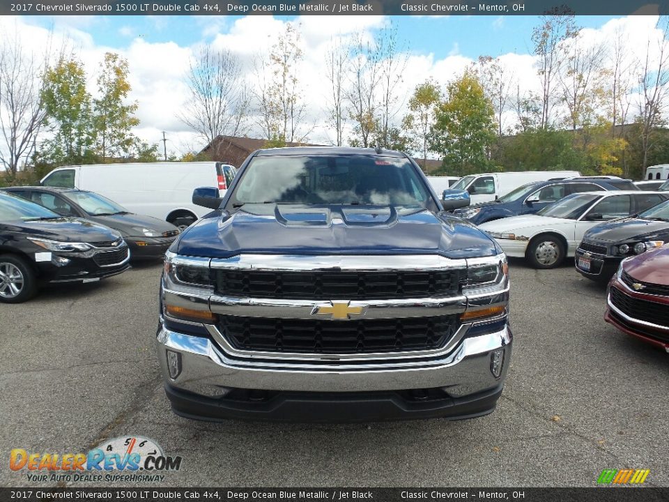 2017 Chevrolet Silverado 1500 LT Double Cab 4x4 Deep Ocean Blue Metallic / Jet Black Photo #2