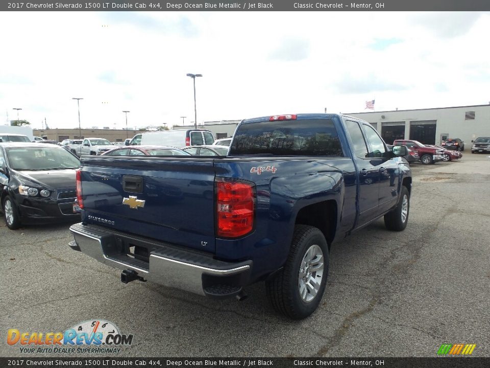 2017 Chevrolet Silverado 1500 LT Double Cab 4x4 Deep Ocean Blue Metallic / Jet Black Photo #4