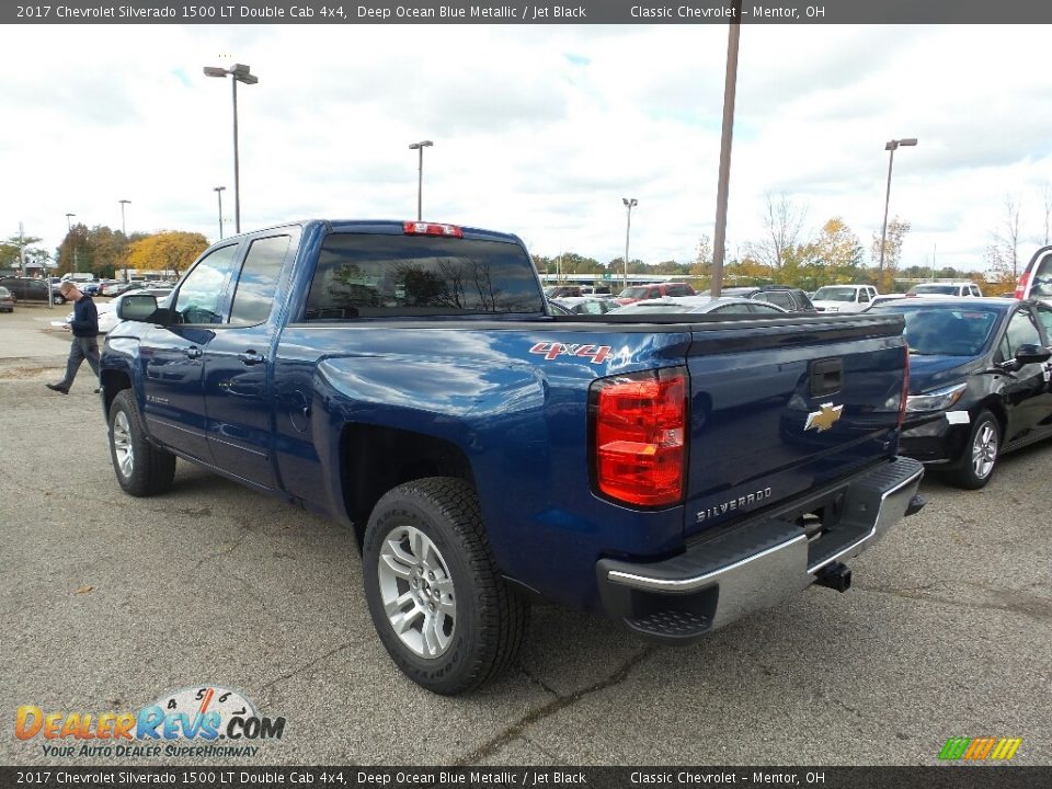 2017 Chevrolet Silverado 1500 LT Double Cab 4x4 Deep Ocean Blue Metallic / Jet Black Photo #5