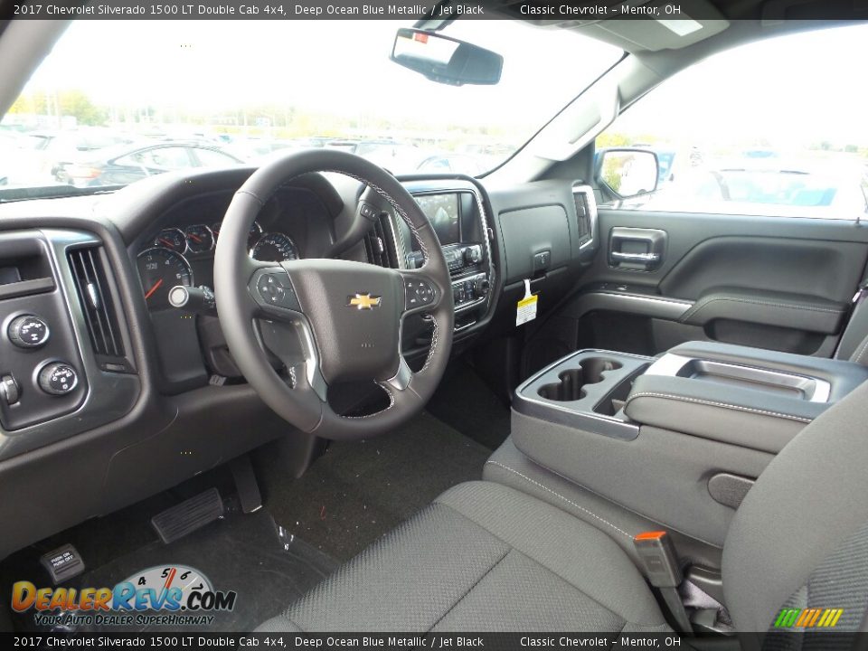 2017 Chevrolet Silverado 1500 LT Double Cab 4x4 Deep Ocean Blue Metallic / Jet Black Photo #6
