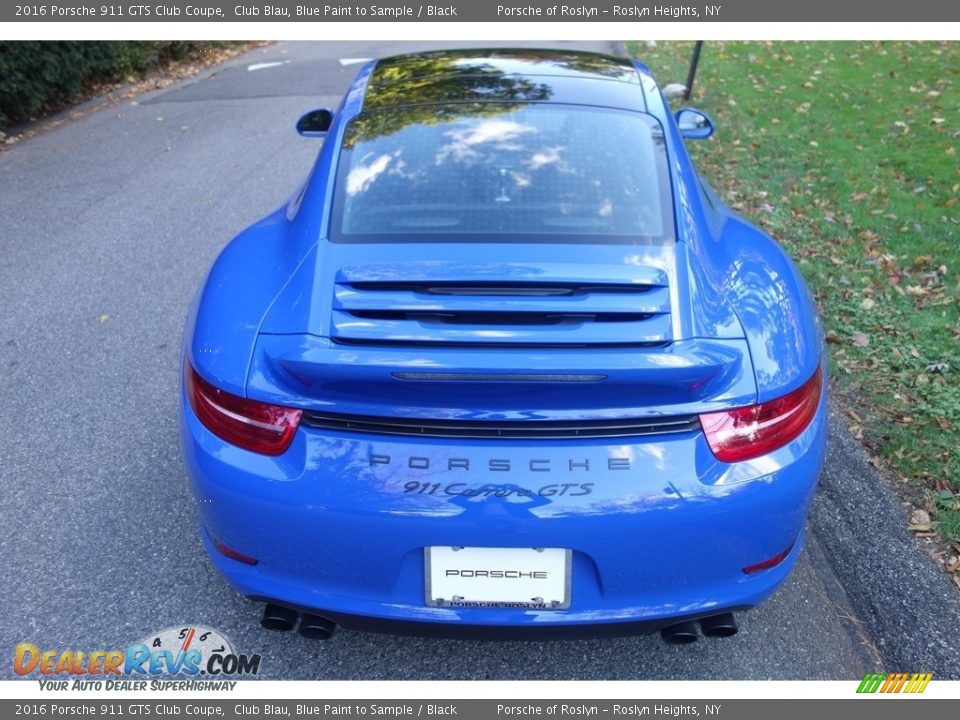 2016 Porsche 911 GTS Club Coupe Club Blau, Blue Paint to Sample / Black Photo #11