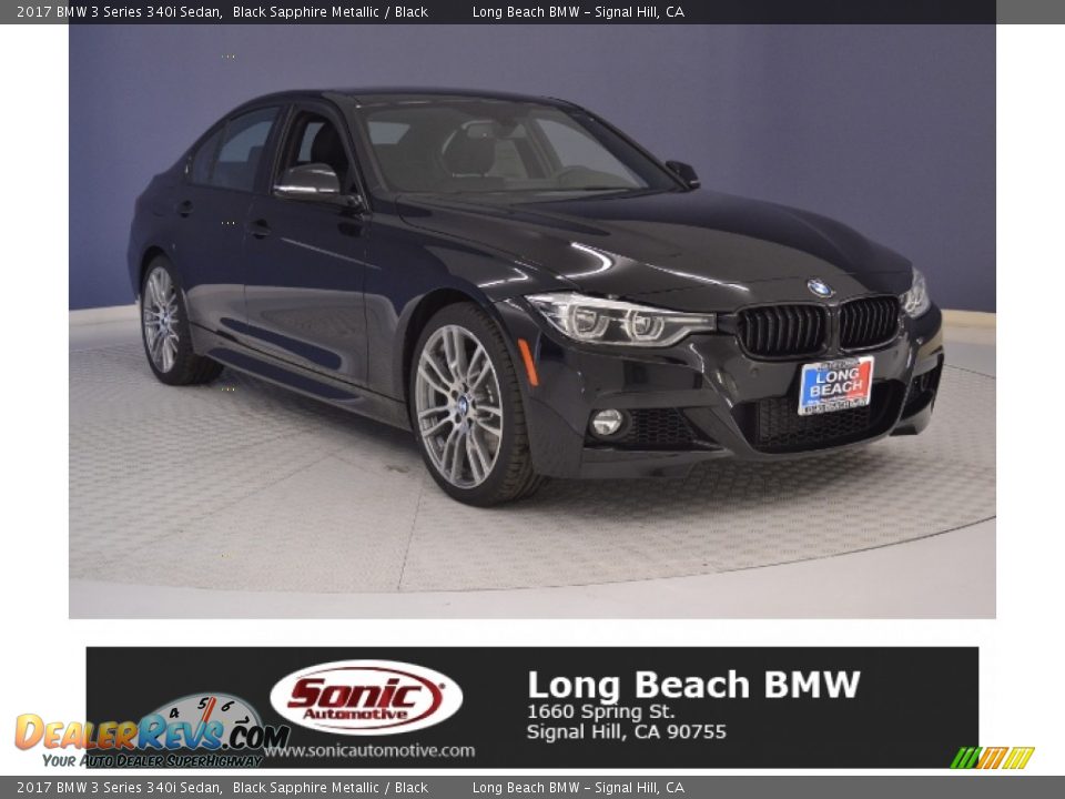 2017 BMW 3 Series 340i Sedan Black Sapphire Metallic / Black Photo #1
