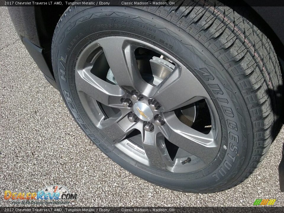 2017 Chevrolet Traverse LT AWD Tungsten Metallic / Ebony Photo #9