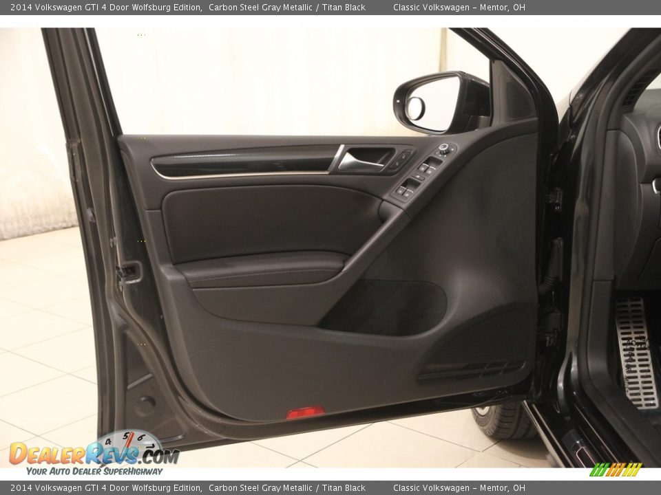 2014 Volkswagen GTI 4 Door Wolfsburg Edition Carbon Steel Gray Metallic / Titan Black Photo #4