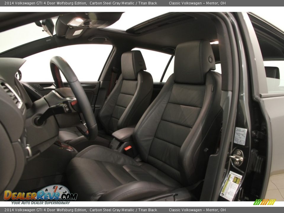 2014 Volkswagen GTI 4 Door Wolfsburg Edition Carbon Steel Gray Metallic / Titan Black Photo #5