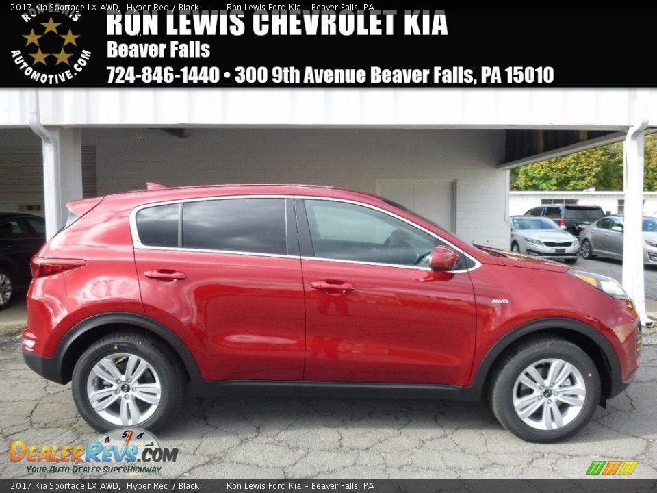 2017 Kia Sportage LX AWD Hyper Red / Black Photo #1