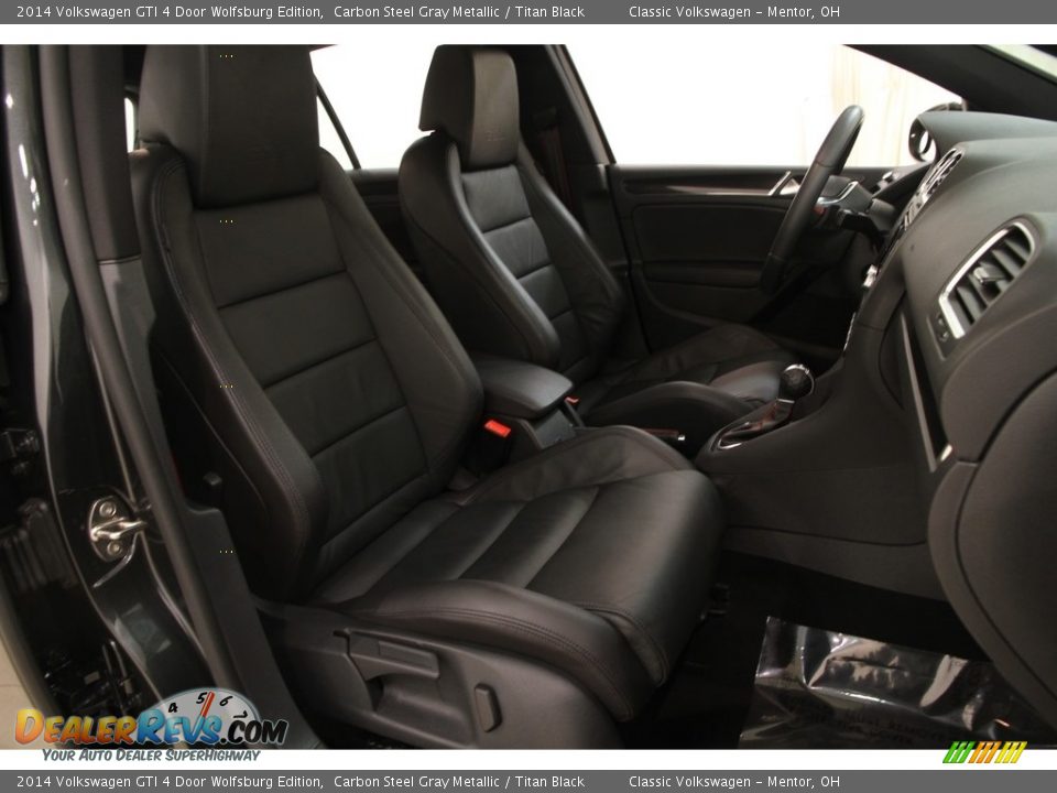 2014 Volkswagen GTI 4 Door Wolfsburg Edition Carbon Steel Gray Metallic / Titan Black Photo #13