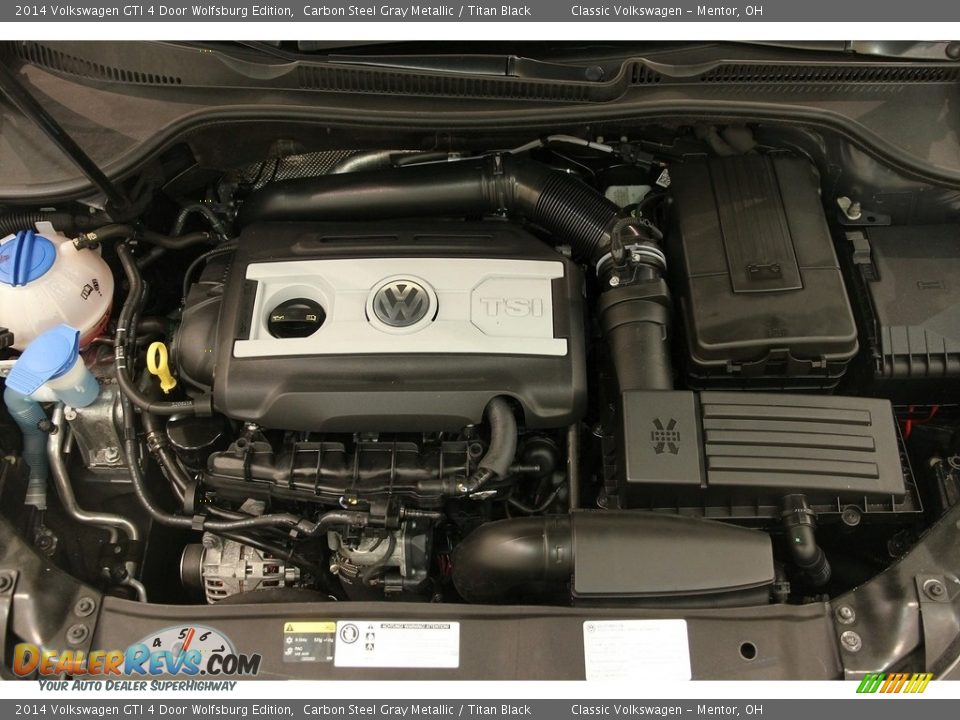 2014 Volkswagen GTI 4 Door Wolfsburg Edition Carbon Steel Gray Metallic / Titan Black Photo #17