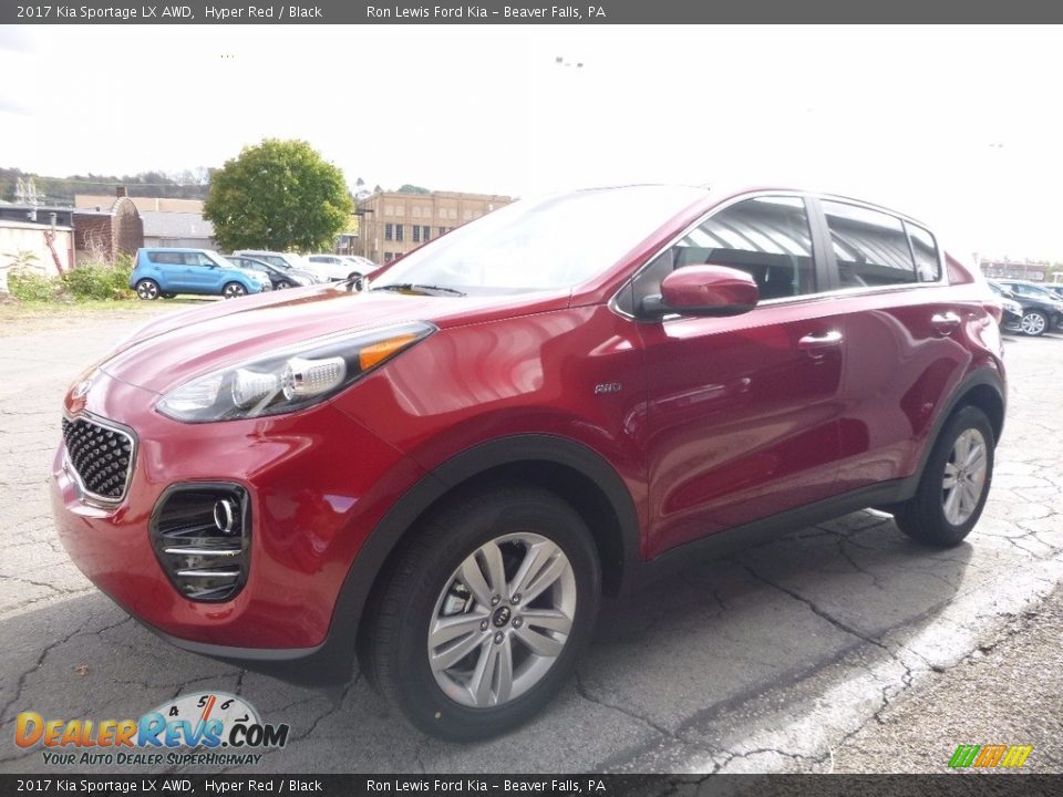 2017 Kia Sportage LX AWD Hyper Red / Black Photo #7