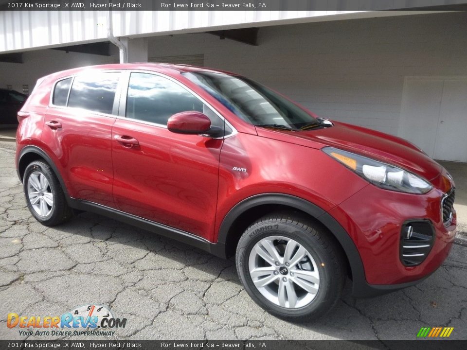 2017 Kia Sportage LX AWD Hyper Red / Black Photo #9