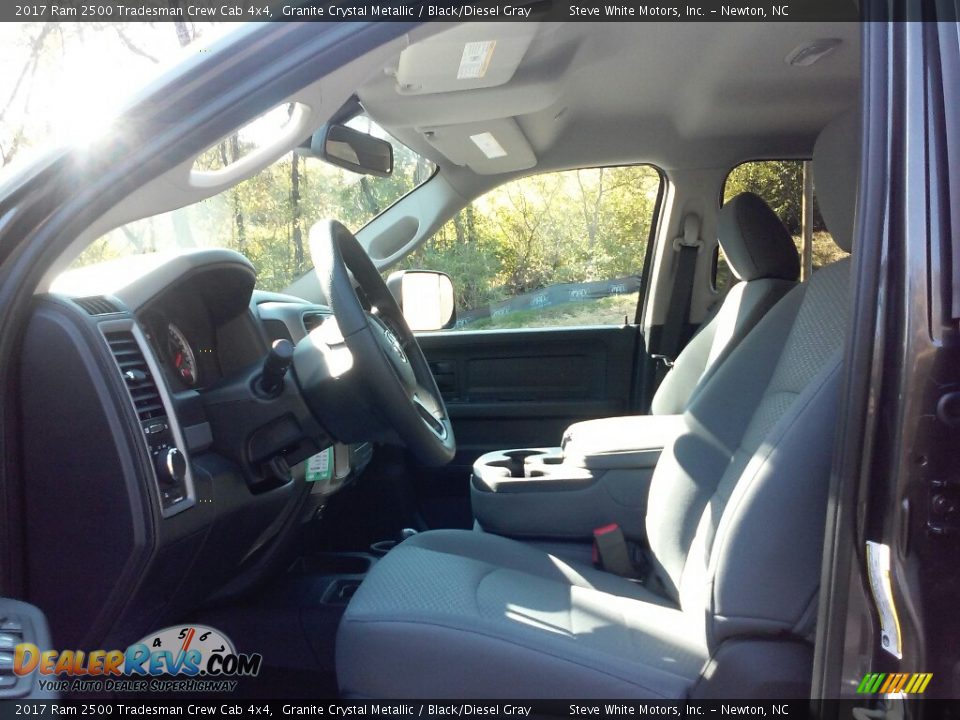 Black/Diesel Gray Interior - 2017 Ram 2500 Tradesman Crew Cab 4x4 Photo #9