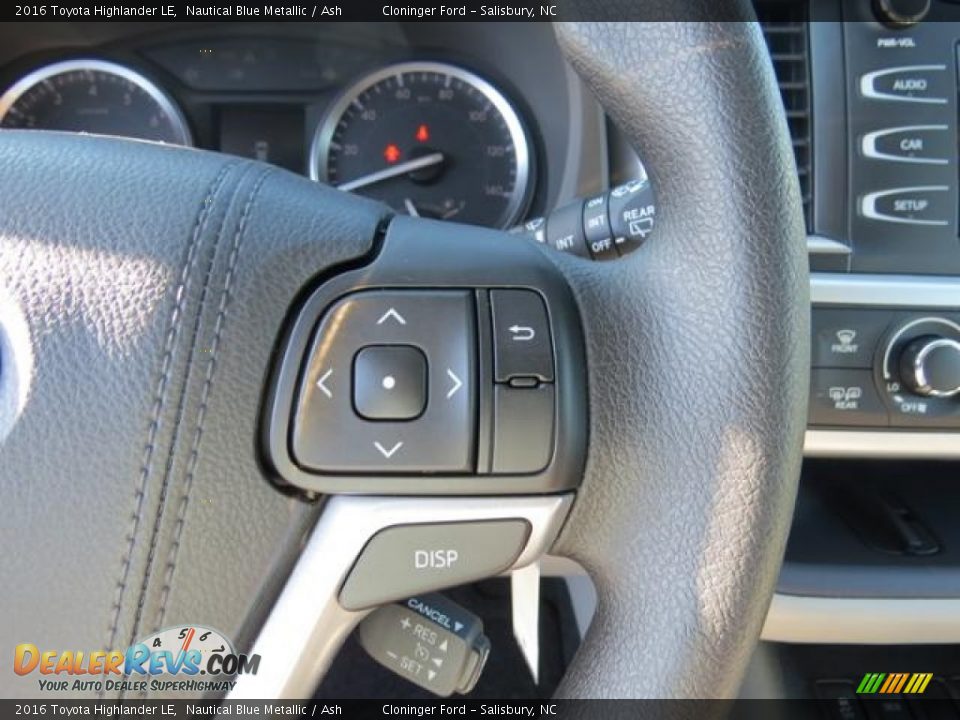 2016 Toyota Highlander LE Nautical Blue Metallic / Ash Photo #14