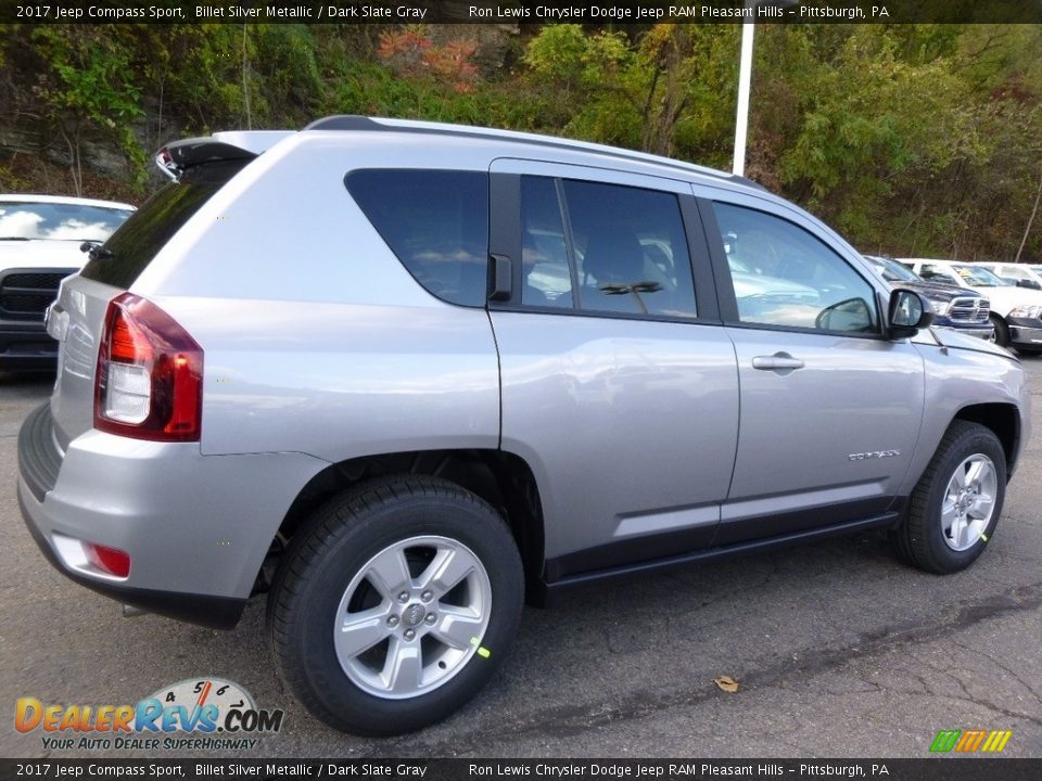 2017 Jeep Compass Sport Billet Silver Metallic / Dark Slate Gray Photo #6