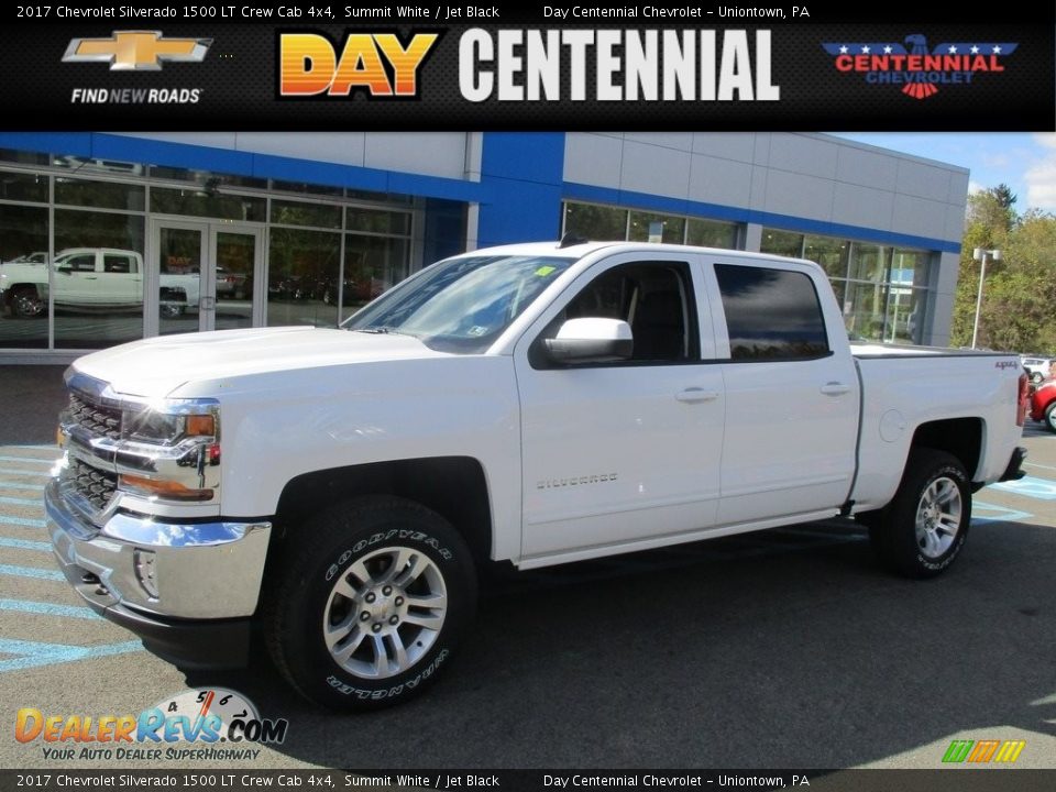 2017 Chevrolet Silverado 1500 LT Crew Cab 4x4 Summit White / Jet Black Photo #1