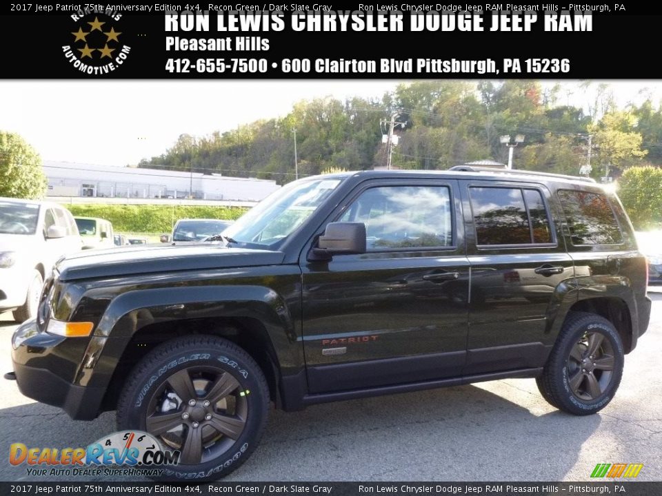 2017 Jeep Patriot 75th Anniversary Edition 4x4 Recon Green / Dark Slate Gray Photo #1