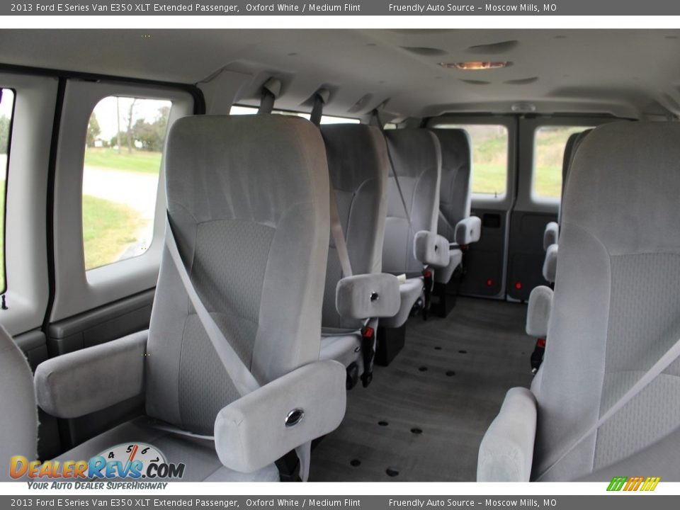 2013 Ford E Series Van E350 XLT Extended Passenger Oxford White / Medium Flint Photo #13