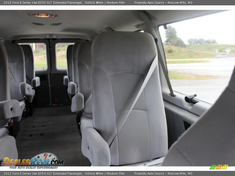2013 Ford E Series Van E350 XLT Extended Passenger Oxford White / Medium Flint Photo #14