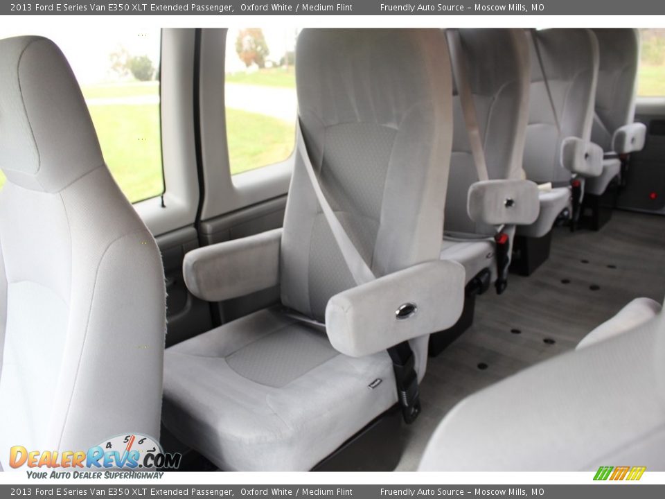 2013 Ford E Series Van E350 XLT Extended Passenger Oxford White / Medium Flint Photo #15