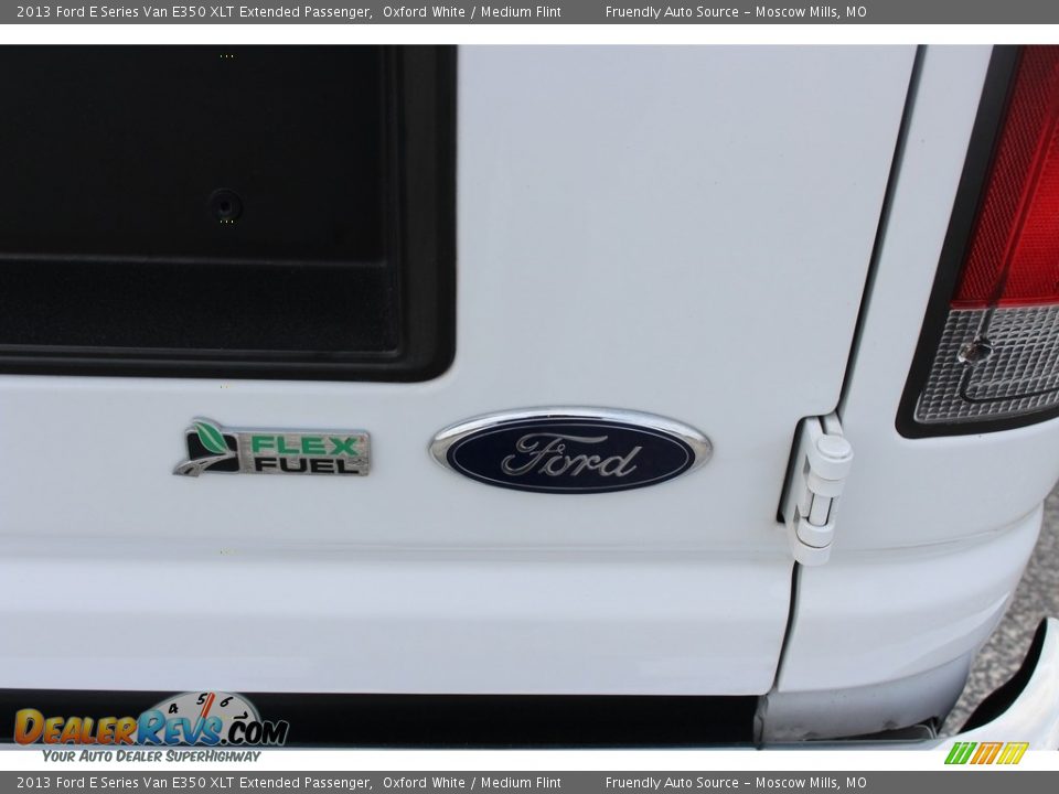 2013 Ford E Series Van E350 XLT Extended Passenger Oxford White / Medium Flint Photo #21