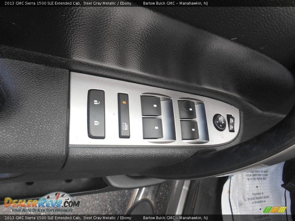 2013 GMC Sierra 1500 SLE Extended Cab Steel Gray Metallic / Ebony Photo #12