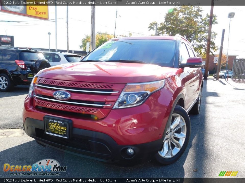 2012 Ford Explorer Limited 4WD Red Candy Metallic / Medium Light Stone Photo #1