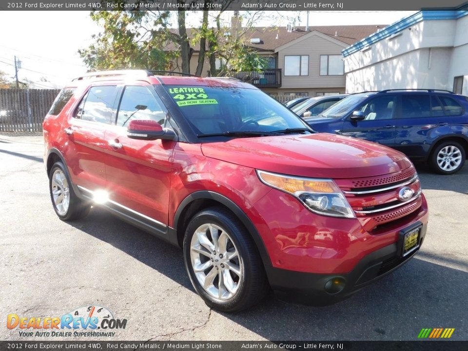 2012 Ford Explorer Limited 4WD Red Candy Metallic / Medium Light Stone Photo #3