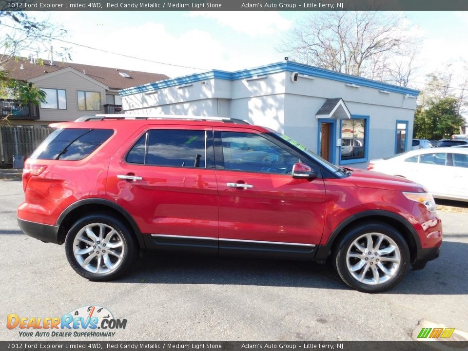 2012 Ford Explorer Limited 4WD Red Candy Metallic / Medium Light Stone Photo #4