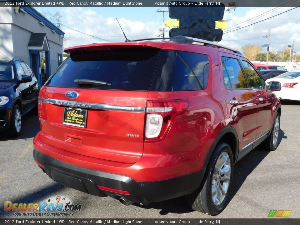 2012 Ford Explorer Limited 4WD Red Candy Metallic / Medium Light Stone Photo #5