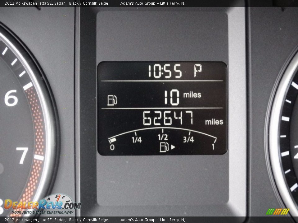2012 Volkswagen Jetta SEL Sedan Black / Cornsilk Beige Photo #13